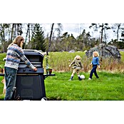 Cozze Rollwagen (B x T x H: 146 x 70 x 74,5 cm, Stahl, Schwarz, Passend für: Cozze Plancha Grill 800) | BAUHAUS