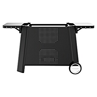 Cozze Rollwagen (B x T x H: 146 x 70 x 74,5 cm, Stahl, Schwarz, Passend für: Cozze Plancha Grill 800)