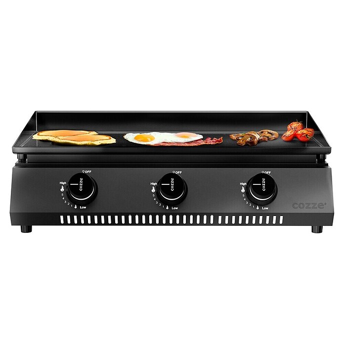 Cozze Plancha-Grill G 700 (Grillfläche (B x T): 66,5 x 35 cm, Anzahl Brenner: 3 Stk., Schwarz) | BAUHAUS
