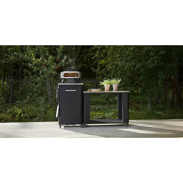 Cozze Outdoorküchen-Modul (Schwarz/Silber, B x T x H: 119 x 60 x 90 cm) | BAUHAUS