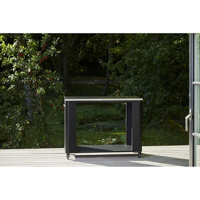 Cozze Outdoorküchen-Modul (Schwarz/Silber, B x T x H: 119 x 60 x 90 cm) | BAUHAUS