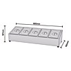 Cozze Toppingstation (Edelstahl, B x T x H: 60 x 20 x 15 cm) | BAUHAUS