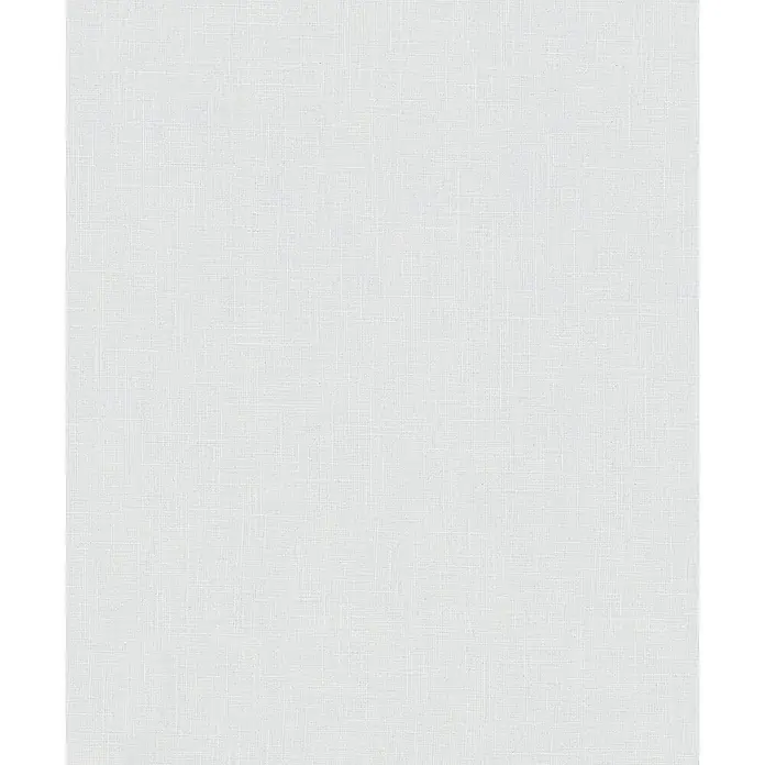 Marburg Boho Vliestapete Uni - Hellgrau, Uni, 10,05 x 0,53 m - Weißes gewebtes Textil mit dezentem, nahtlosem Muster.