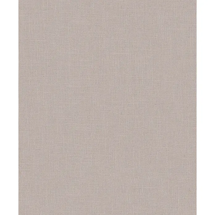 Marburg Boho Vliestapete Uni I - Greige, Uni, 10,05 x 0,53 m - Hellbeiger Webstoff mit sichtbarer Leinenstruktur.