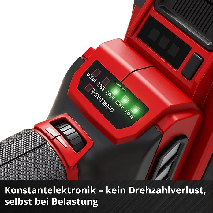 Einhell Professional Power X-Change 18V Akku-Winkelschleifer TP-AG 18/125 CE Q Li - Solo - Ohne Akku, Durchmesser Scheibe: 125 mm, 3.000 U/min - 10.500 U/min - Rotes Elektrowerkzeug mit elektronischer Drehzahl- und Überlastanzeige, für konstante Leistung unter Last.