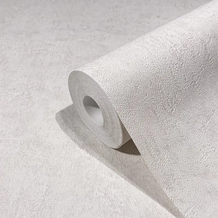 Marburg Kumano Vliestapete Struktur I - Rosa, Sonstiges, 10,05 x 0,53 m - Eine Rolle hellgraue Tapete mit strukturierter Oberfläche.