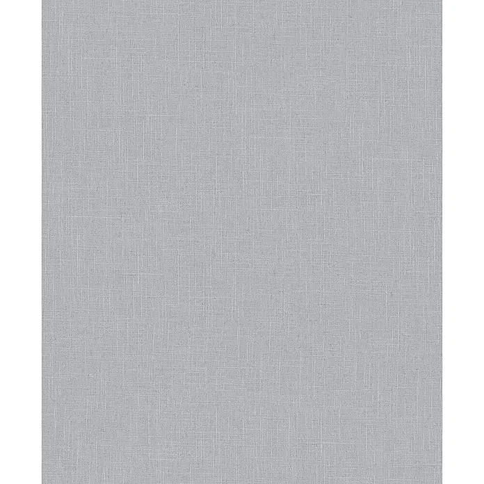 Marburg Boho Vliestapete Uni I - Grau, Uni, 10,05 x 0,53 m - Helle, grau gewebte leinenartige Stofftextur, nahtlos.