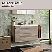 Fackelmann Luxor Waschtisch (Ablage links, 1 000 x 485 mm, Hahnloch: Mitte, Mit Überlauf) | BAUHAUS