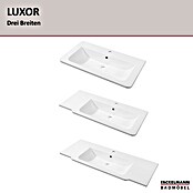 Fackelmann Luxor Waschtisch (Ablage links, 1 000 x 485 mm, Hahnloch: Mitte, Mit Überlauf) | BAUHAUS