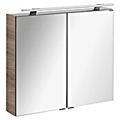 Fackelmann Luxor Spiegelschrank (B x H: 800 x 680 mm, Steinesche Holzoptik) | BAUHAUS