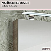 Fackelmann Luxor Spiegelschrank (B x H: 800 x 680 mm, Steinesche Holzoptik) | BAUHAUS
