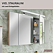 Fackelmann Luxor Spiegelschrank (B x H: 800 x 680 mm, Steinesche Holzoptik) | BAUHAUS