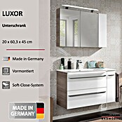 Fackelmann Luxor Unterschrank (B x T x H: 200 x 450 x 603 mm, Steinesche Holzoptik / Weiß, Anschlag: Rechts) | BAUHAUS