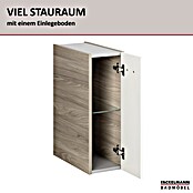 Fackelmann Luxor Unterschrank (B x T x H: 200 x 450 x 603 mm, Steinesche Holzoptik / Weiß, Anschlag: Rechts) | BAUHAUS