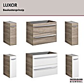 Fackelmann Luxor Unterschrank (B x T x H: 200 x 450 x 603 mm, Steinesche Holzoptik / Weiß, Anschlag: Rechts) | BAUHAUS