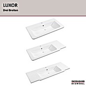 Fackelmann Luxor Waschtisch (Ablage rechts, 1 000 x 485 mm, Hahnloch: Mitte, Mit Überlauf) | BAUHAUS