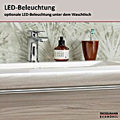 Fackelmann Luxor Waschtisch (Ablage links & rechts, 1 200 x 485 mm, Hahnloch: Mitte, Mit Überlauf) | BAUHAUS
