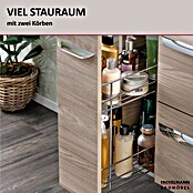 Fackelmann Luxor Bad-Beistellschrank Apothekerauszug (B x T x H: 200 x 450 x 603 mm, Steinesche Holzoptik) | BAUHAUS