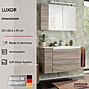 Fackelmann Luxor Unterschrank (B x T x H: 200 x 450 x 603 mm, Steinesche Holzoptik, Anschlag: Links) | BAUHAUS