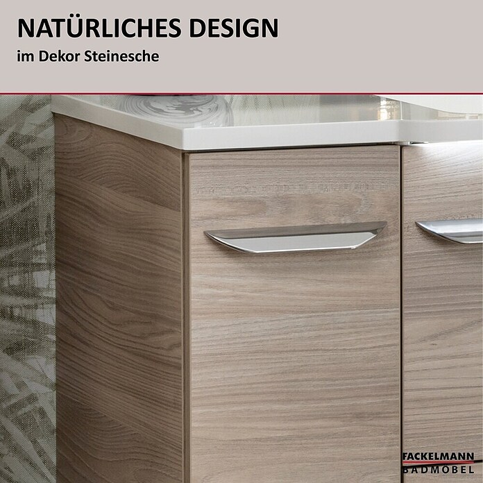 Fackelmann Luxor Unterschrank (B x T x H: 200 x 450 x 603 mm, Steinesche Holzoptik, Anschlag: Links) | BAUHAUS