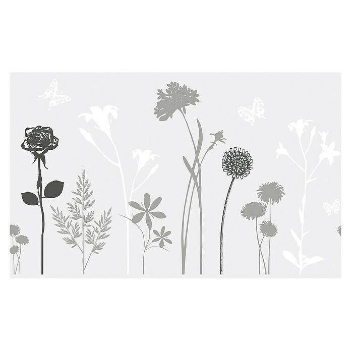 D-c-fix Static Premium Glasfolie Meterware Static Premium (Breite: 45 cm, Blossom, Statisch haftend)