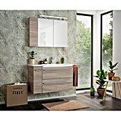 Fackelmann Luxor Spiegelschrank (B x H: 800 x 680 mm, Steinesche Holzoptik) | BAUHAUS