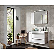 Fackelmann Luxor Waschtisch (Ablage links, 1 000 x 485 mm, Hahnloch: Mitte, Mit Überlauf) | BAUHAUS
