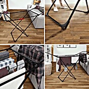 Vileda Tendedero con alas Universal Ultimate (Longitud cuerda de tender: 18 m, L x An x Al: 180 x 55 x 108 cm, Negro) | BAUHAUS
