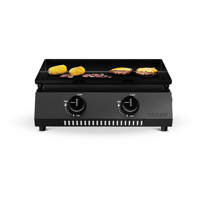 Cozze Plancha-Grill G 400 (Grillfläche (B x T): 48 x 35 cm, Anzahl Brenner: 2 Stk., Schwarz) | BAUHAUS