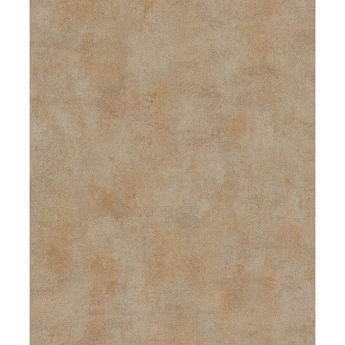 Marburg City Glow Vliestapete Uni - Beige-Braun, Uni, 10,05 x 0,53 m - Erdige beige-braune Textur mit rauer, melierter Oberfläche.