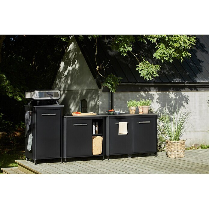 Cozze Outdoorküchen-Modul (Schwarz, B x T x H: 93,5 x 67 x 90 cm) | BAUHAUS