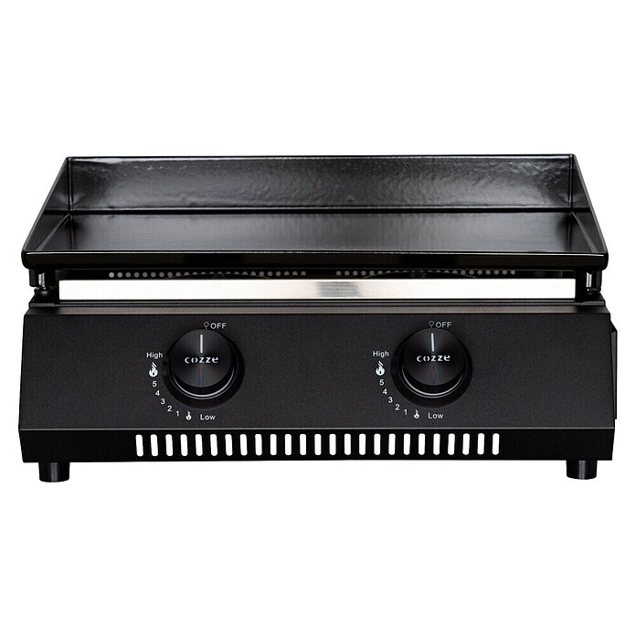 Cozze Plancha-Grill G 400 (Grillfläche (B x T): 48 x 35 cm, Anzahl Brenner: 2 Stk., Schwarz) | BAUHAUS