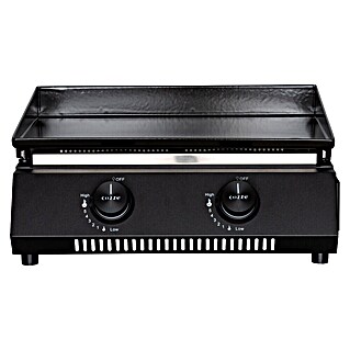 Cozze Plancha-Grill G 400 (Grillfläche (B x T): 48 x 35 cm, Anzahl Brenner: 2 Stk., Schwarz)