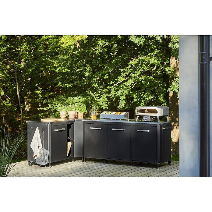 Cozze Outdoorküchen-Modul (Schwarz, B x T x H: 93,5 x 67 x 90 cm) | BAUHAUS