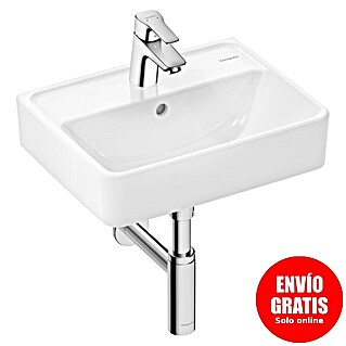 Hansgrohe Juego de lavabo Xanuia (34 x 45 cm, Orificios para grifo: Medio, Con desbordamiento)