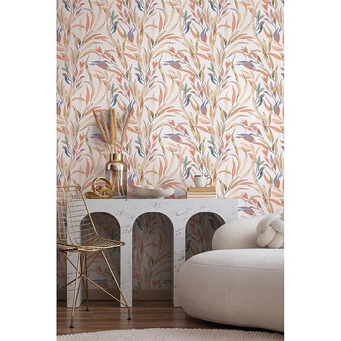 Marburg Novamur Plus Fresh UP Papel pintado de vinilo (Multicolor, Floral, 10 x 0,53 m) | BAUHAUS