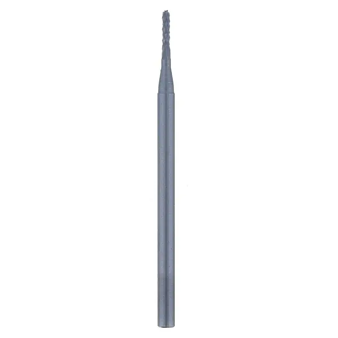 Dremel Fugenfräser Mod. 569 - Durchmesser: 1,6 mm - Eine Nahaufnahme eines Fräsers mit scharfen Schneiden, der sich ideal für präzise Bearbeitungen eignet.