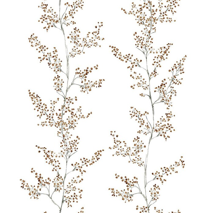 Marburg Novamur Plus Fresh UP Papel pintado de vellón Rama (Blanco/Verde, Floral, 10 x 0,53 m) | BAUHAUS