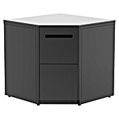 Cozze Elements Outdoorküchen-Modul Eckschrank (Schwarz, B x T x H: 90 x 90 x 88,5 cm, Stahl) | BAUHAUS