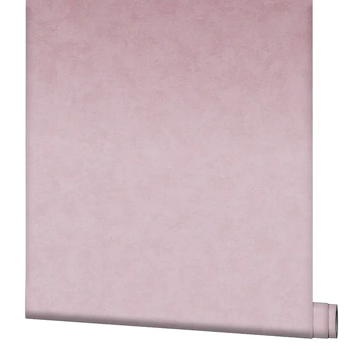 Marburg Shades Iconic Vliestapete Uni - Rosa, Uni, 10,05 x 0,53 m - Hellrosa strukturierte Tapetenrolle.