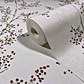 Marburg Novamur Plus Fresh UP Papel pintado de vellón Rama (Blanco/Verde, Floral, 10 x 0,53 m) | BAUHAUS