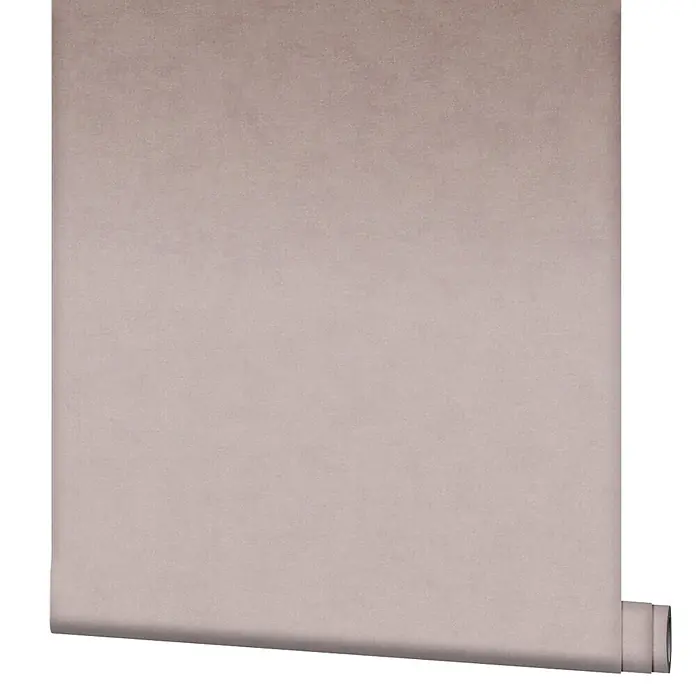 Marburg Shades Iconic Vliestapete Uni - Rot-Beige, Uni, 10,05 x 0,53 m - Strukturierte hellgrau-beige Tapetenrolle, bereit zur Anbringung.