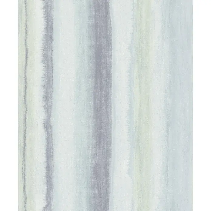 Marburg Shades Iconic Vliestapete Grafik - Grün-Blau, Grafisch, 10,05 x 0,53 m - Strukturierte Aquarellmusterung mit vertikalen Streifen in gedämpftem Hellblau, Grau und Blassgrün.