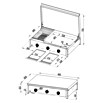 Cozze Plancha-Grill Combo 900 (Grillfläche (B x T): 79,3 x 46,3 cm, 7,5 kW, Anzahl Brenner: 3 Stk.) | BAUHAUS