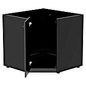 Cozze Elements Outdoorküchen-Modul Eckschrank (Schwarz, B x T x H: 90 x 90 x 88,5 cm, Stahl) | BAUHAUS