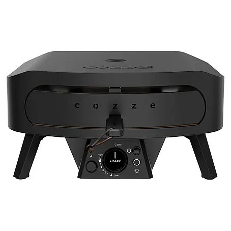 Cozze  Pizzaofen Black Edition 17" mit drehbarem Pizzastein