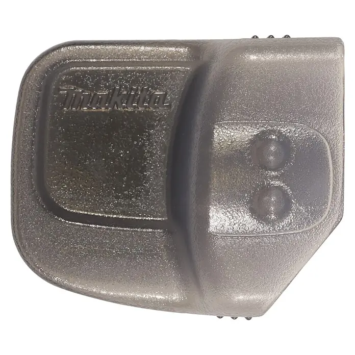 Makita LXT 18V Akku-Astschere DUP181Z - 18 V, Ohne Akku, Max. Aststärke: 30 mm - Transparente graue Makita Werkzeug-/Akku-Abdeckung mit geprägtem Logo und strukturierter Oberfläche.