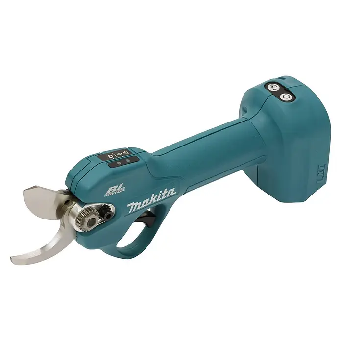 Makita LXT 18V Akku-Astschere DUP181Z - 18 V, Ohne Akku, Max. Aststärke: 30 mm - Makita kabellose Astschere in Türkis mit Edelstahlklingen, bürstenlosem Motor und Steuertasten für Gartenarbeiten.