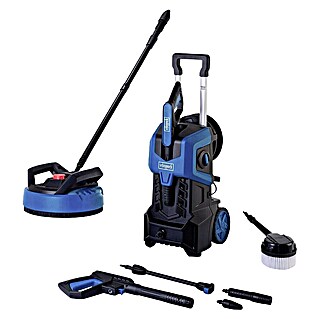 Scheppach Hidrolimpiadora de alta presión SHD180 + limpiador de patios PTC300 (180 bar, 2.400 W, Capacidad de bombeo: 480 l/h)