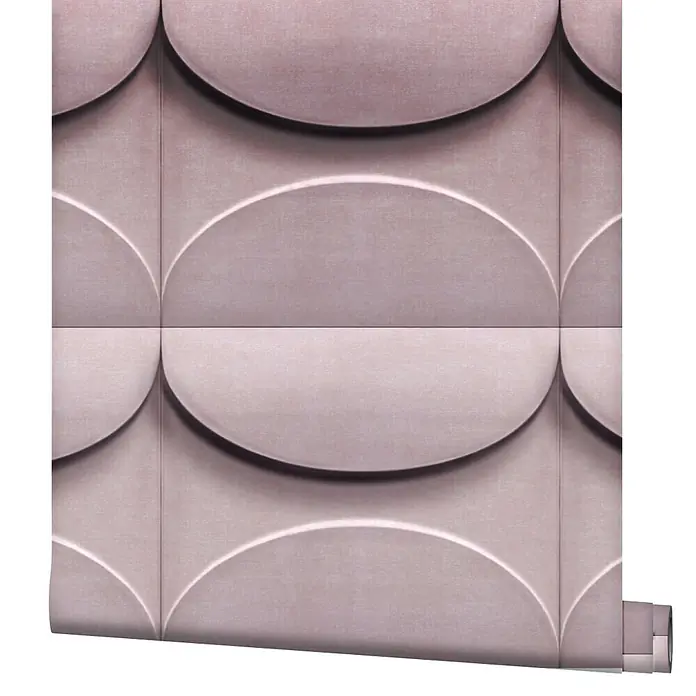 Marburg Shades Iconic Vliestapete Grafik V - Rosa, Grafisch, 10,05 x 0,53 m - Tapetenrolle mit 3D-geometrischem Wellenmuster in mattem Taupe.
